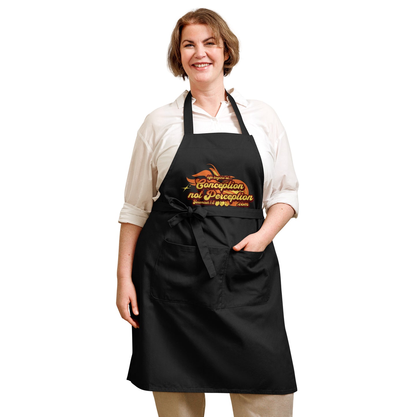 Flames Organic cotton apron