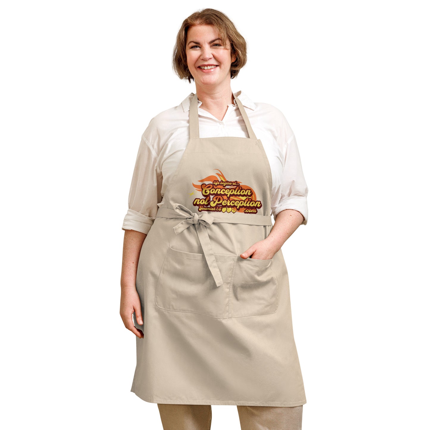 Flames Organic cotton apron