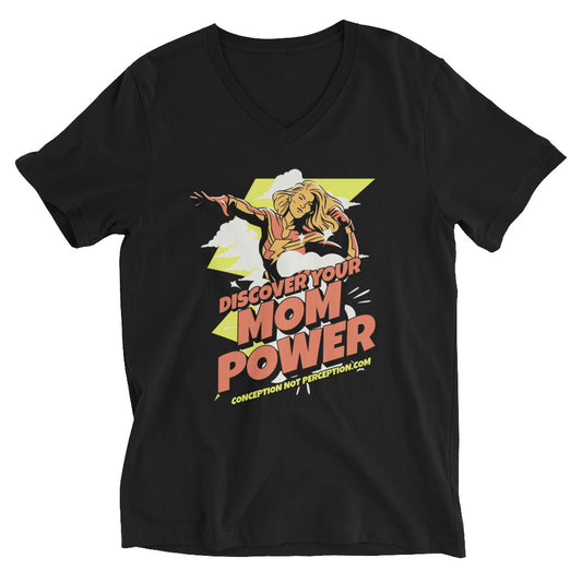 Unisex Short Sleeve V-Neck T-Shirt - Discover Your Mom Power