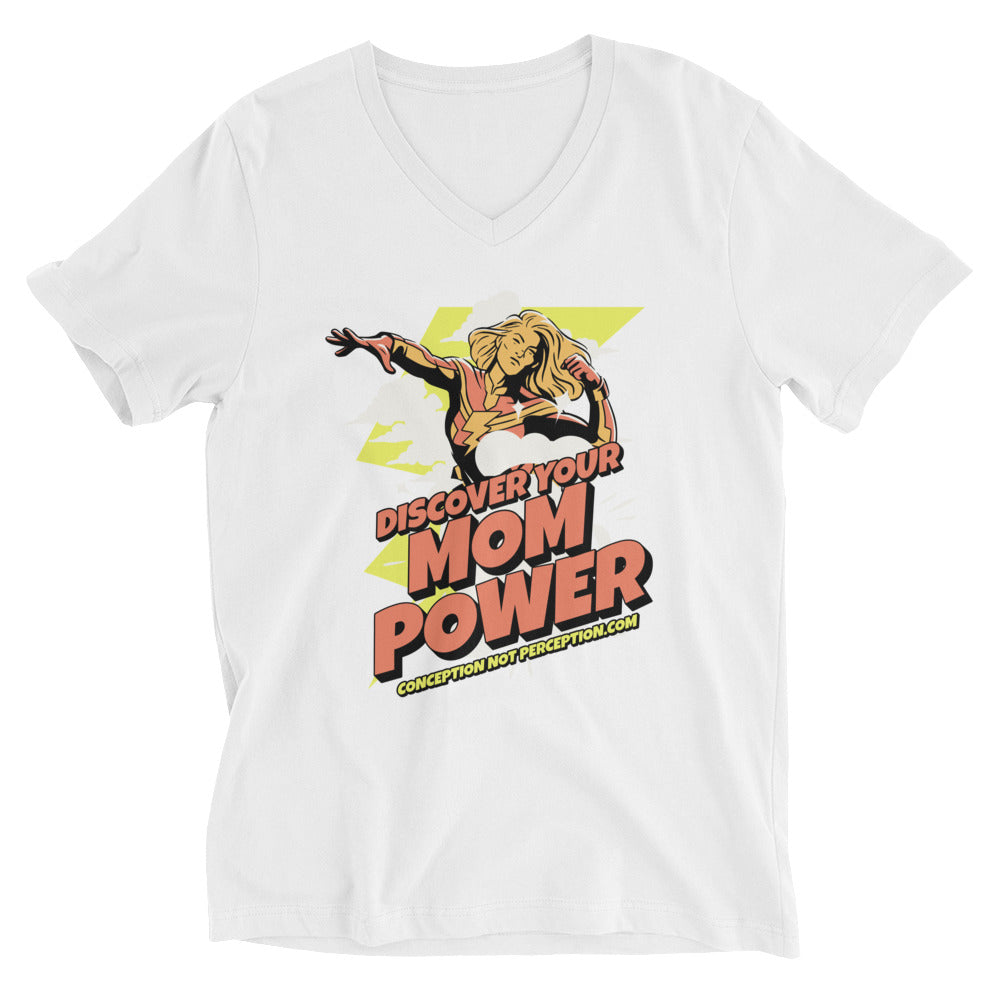 Unisex Short Sleeve V-Neck T-Shirt - Discover Your Mom Power