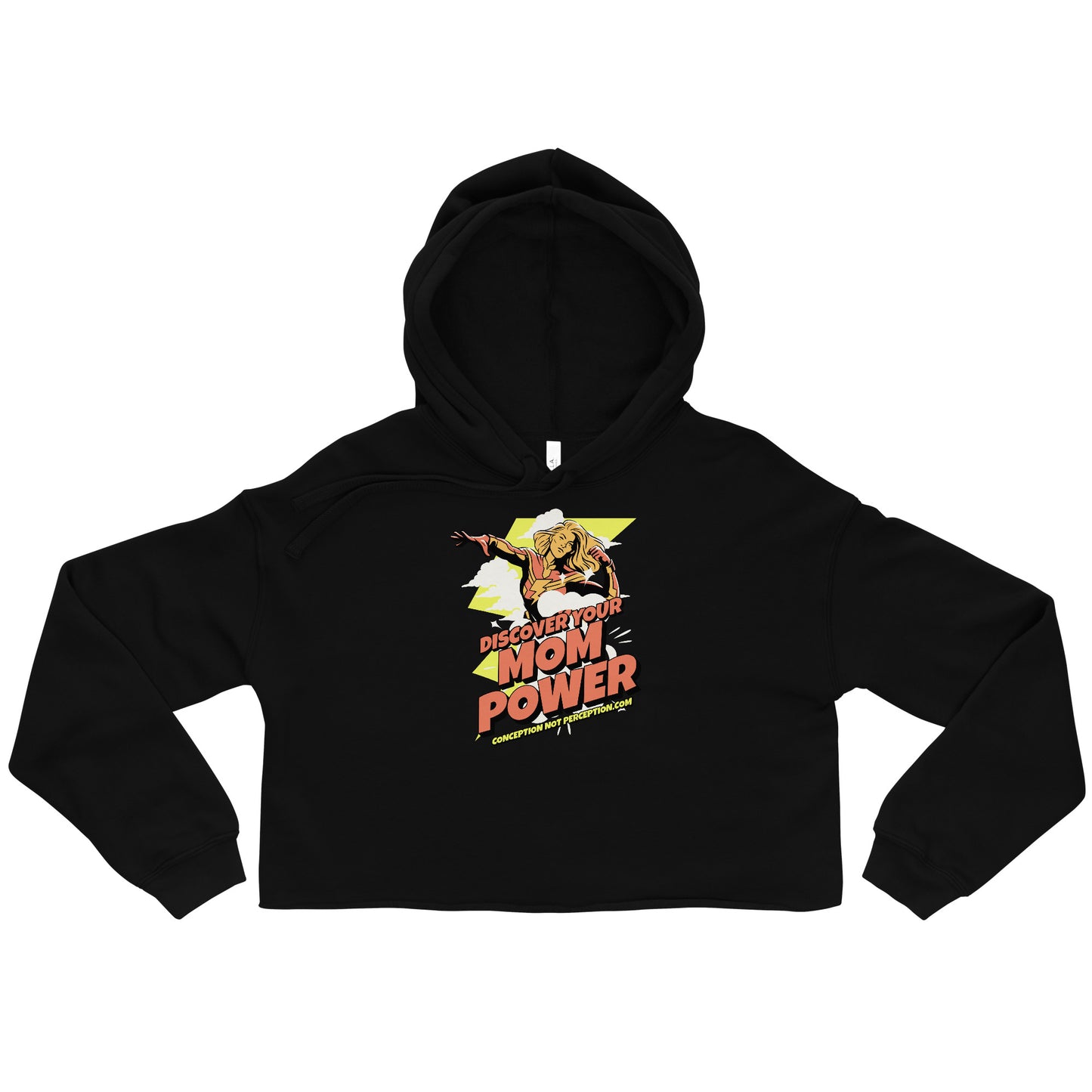 Crop Hoodie - Discover Your Mom Power