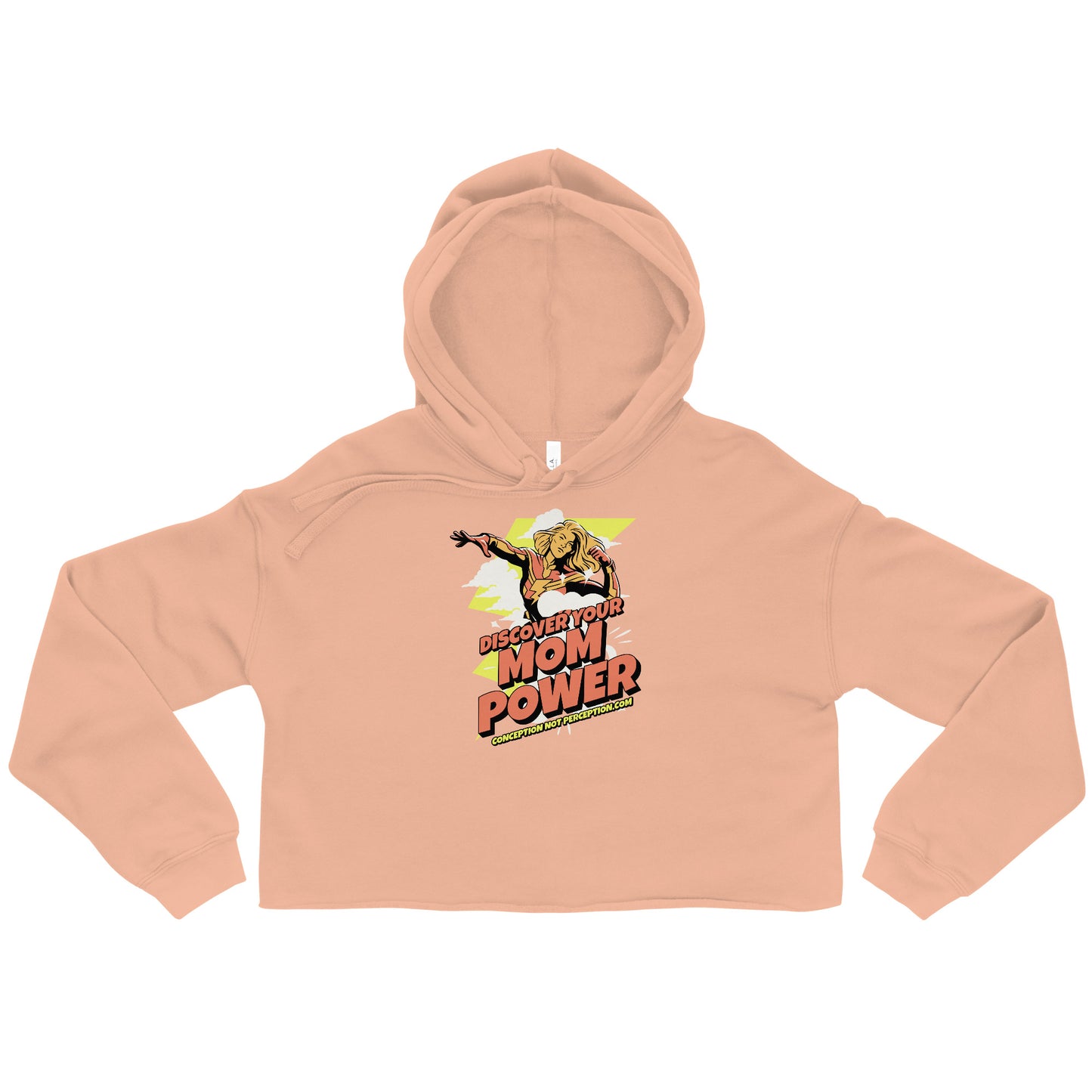 Crop Hoodie - Discover Your Mom Power