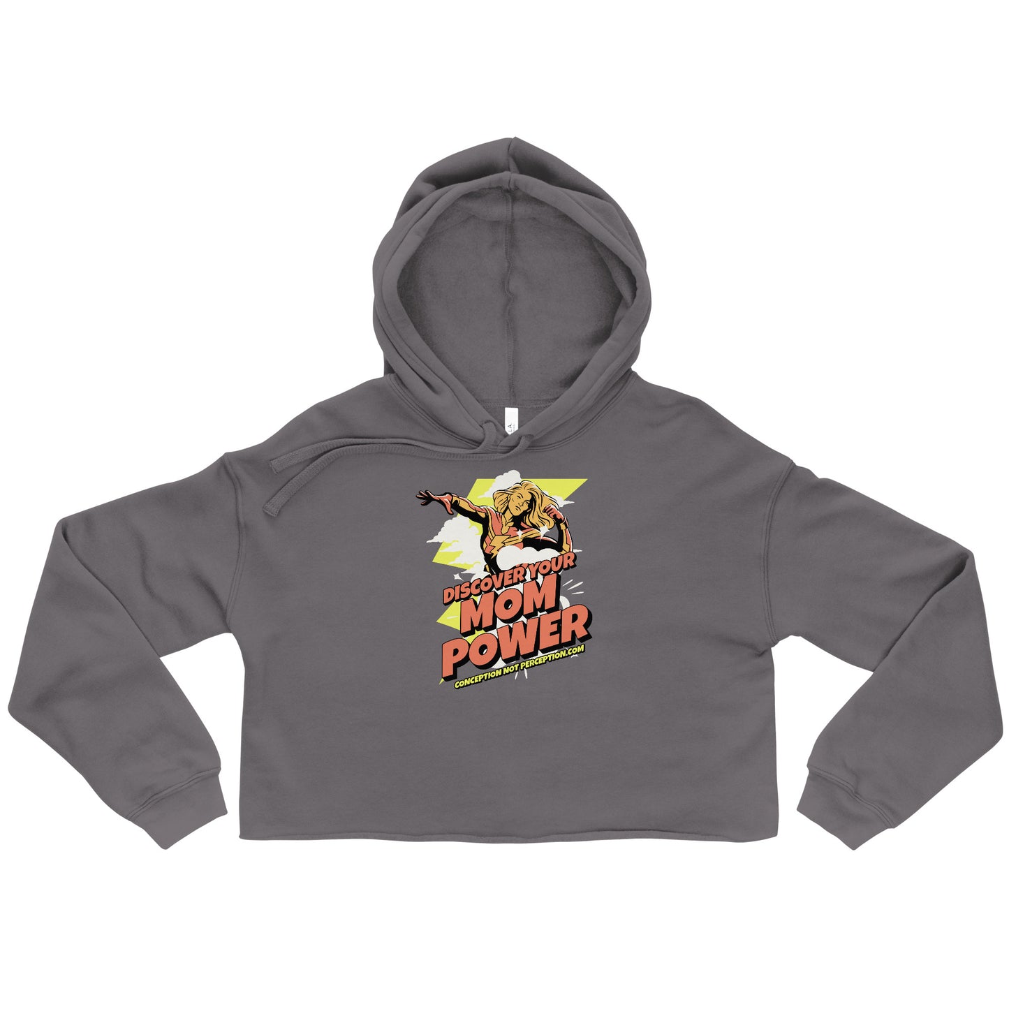 Crop Hoodie - Discover Your Mom Power