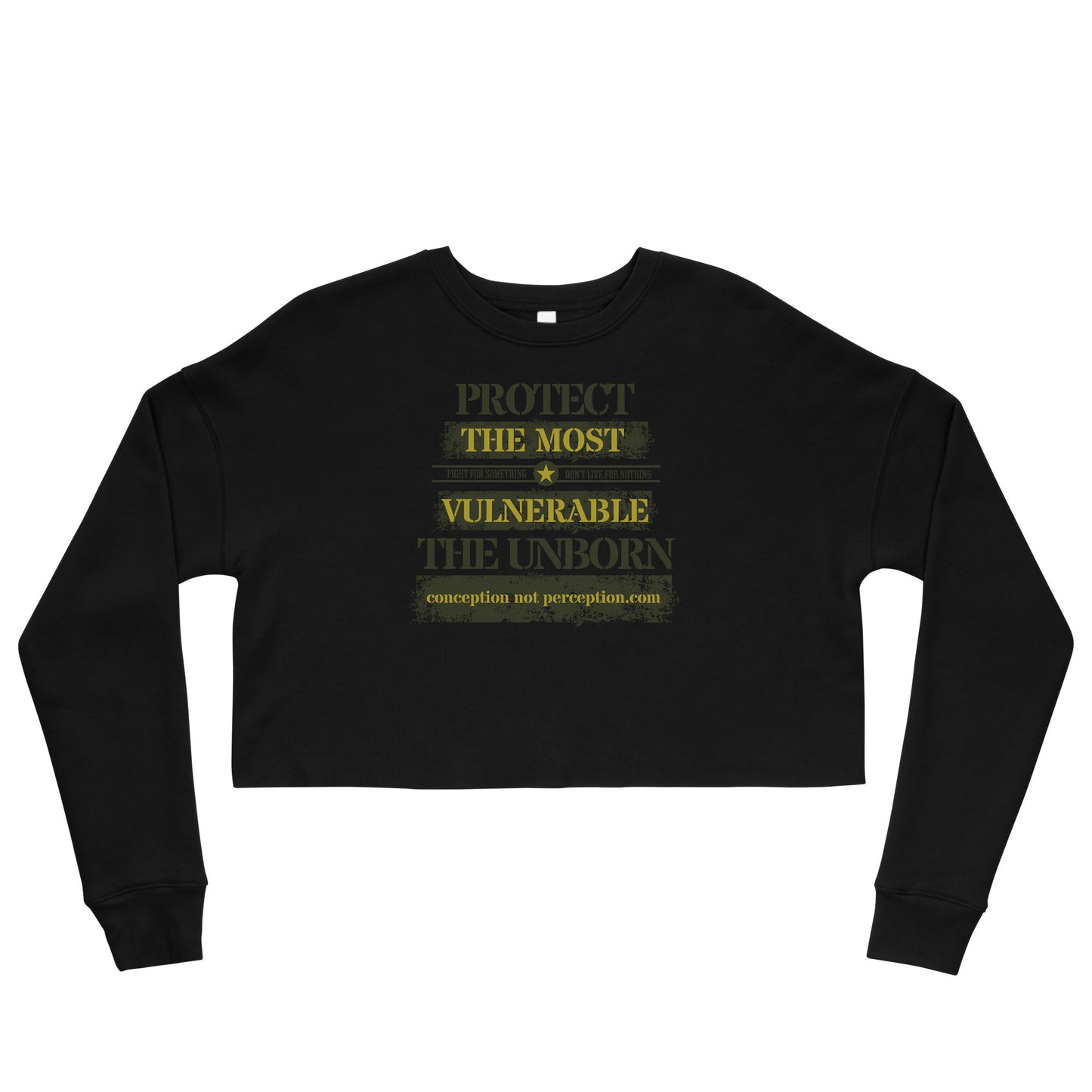 Crop Sweatshirt - Protect the Most Vulnerable