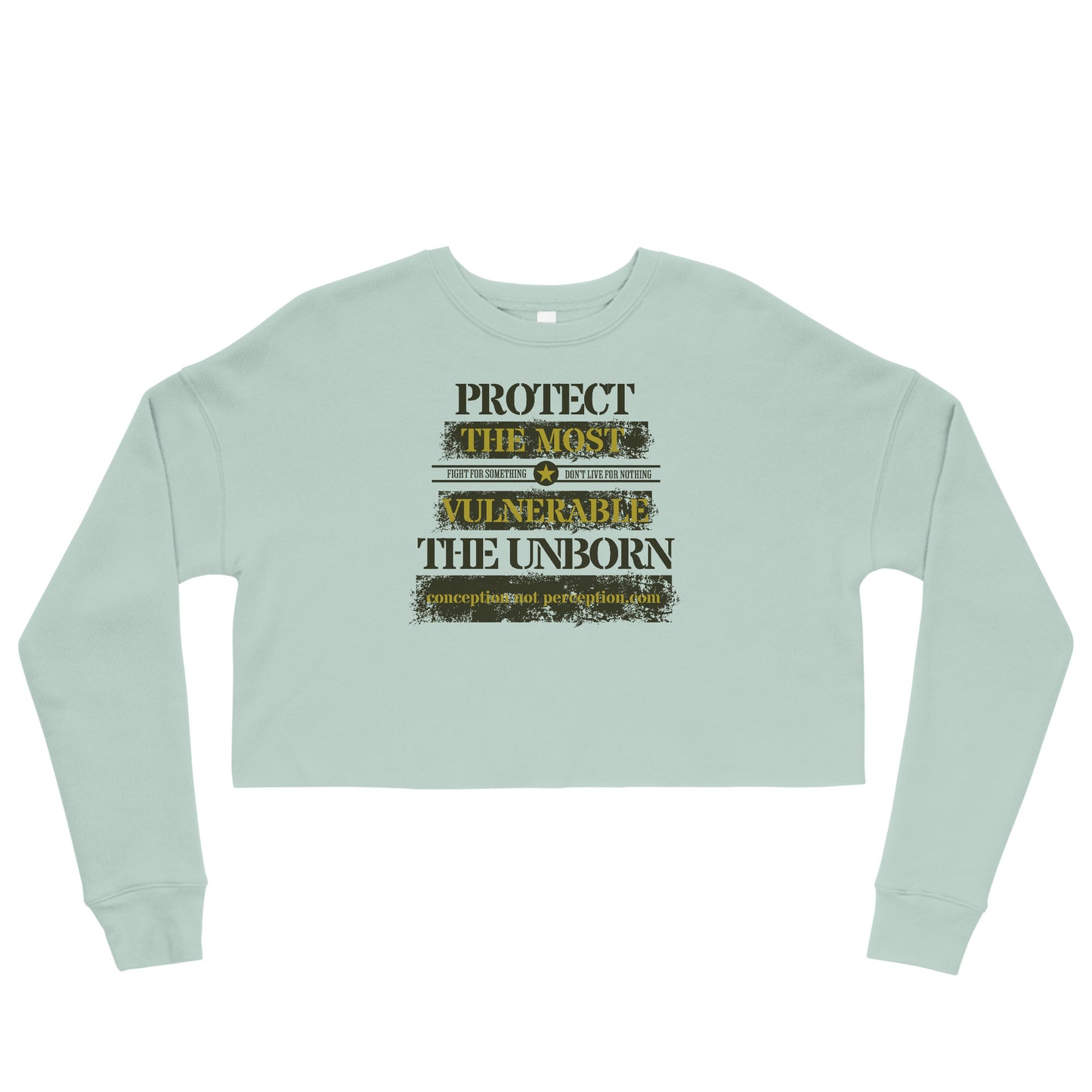 Crop Sweatshirt - Protect the Most Vulnerable