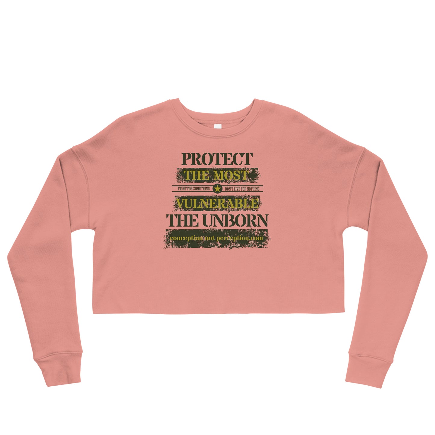 Crop Sweatshirt - Protect the Most Vulnerable