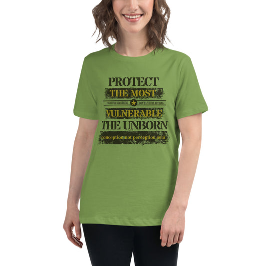 Women's Relaxed T-Shirt - Protect the Most Vulnerable