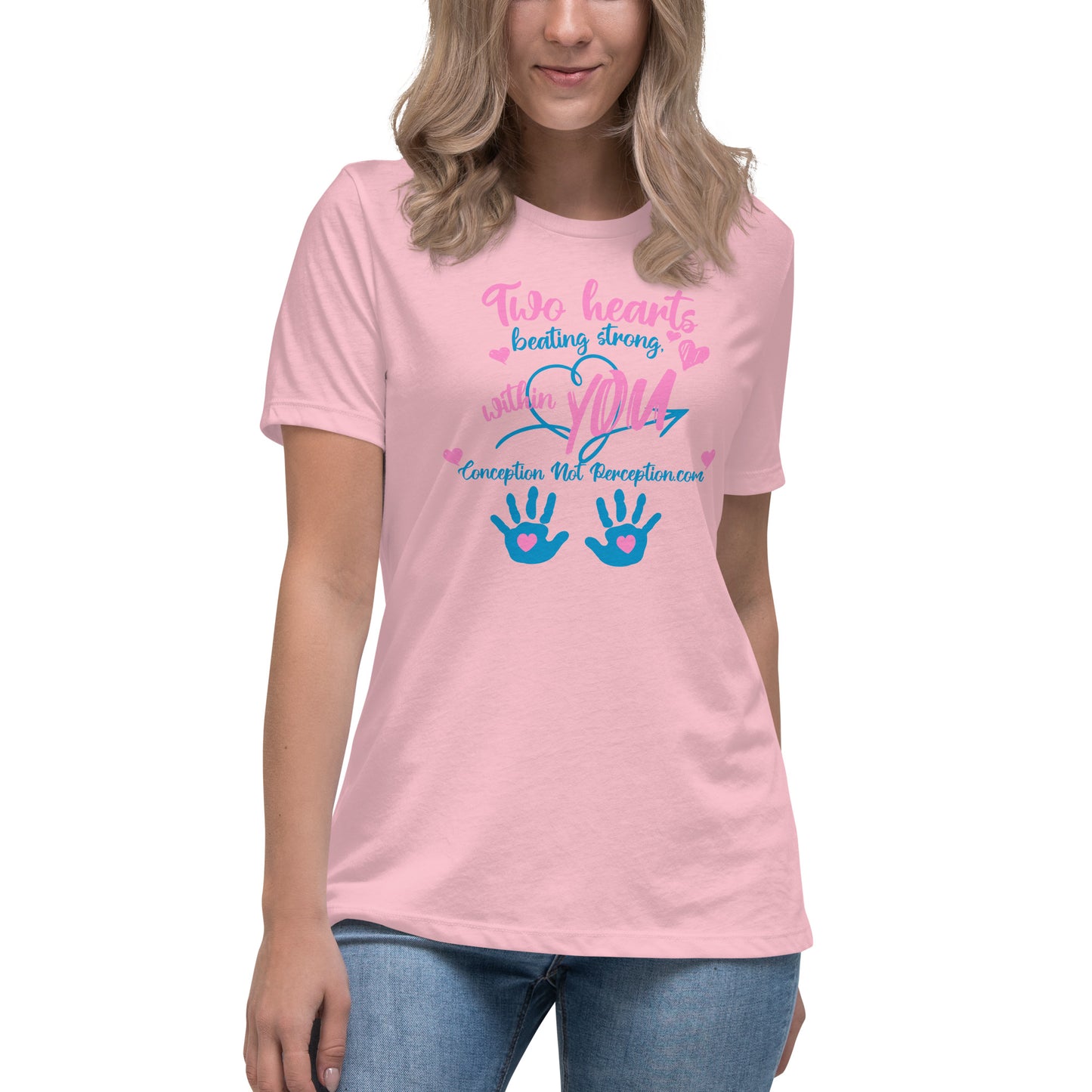 Women's Relaxed T-Shirt - Two Hearts Beating Within You