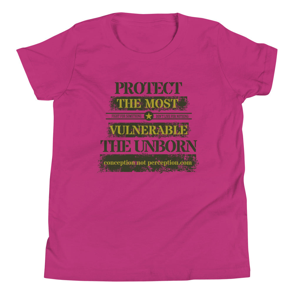 Youth Short Sleeve T-Shirt - Protect the Most Vulnerable